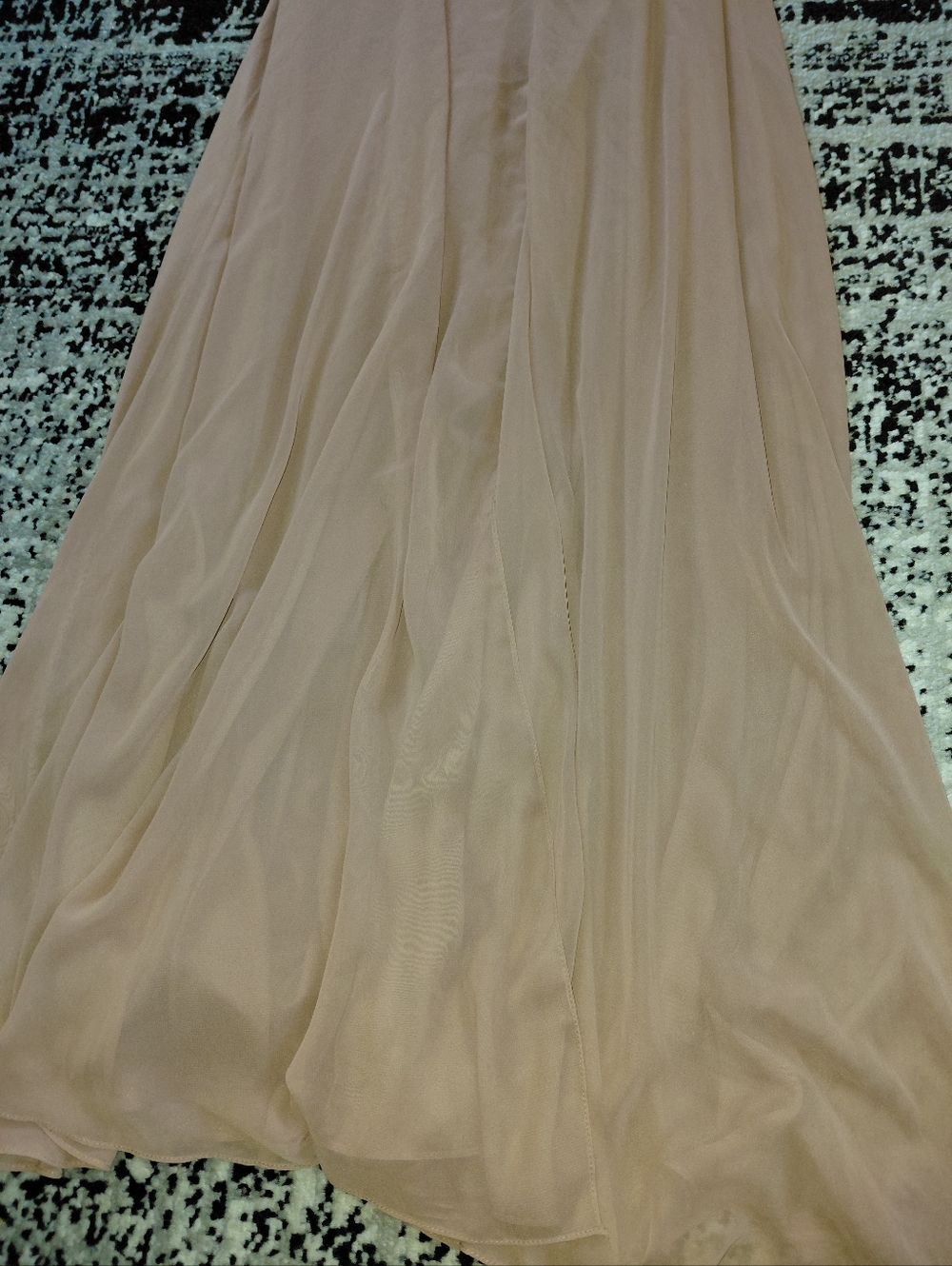 Lovely Bridesmaid Sienna Chiffon Maxi Dress Size 4R NWT | High Neck Slit Formal - Picture 8 of 15